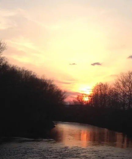 Titusville — Brown St. Bridge sunset by Tricia Beck